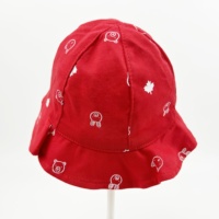 Venta al por mayor de alta calidad niños sombrero de cubo bebé algodón sombreros de cubo con estampado