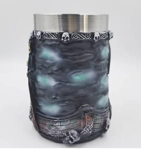 Olağanüstü Paslanmaz Çelik Gotik Parti Yaratıcı İçki Bardağı 3D Kafatası İskelet Punk Tarzı Şarap Kadehleri Viski Bardakları Bira 600ml - Product Image 5