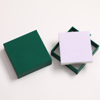 Luo xin — boîtes vertes foncé personnalisées, pour emballer des bijoux de luxe, à dubaï, avec pochette en soie