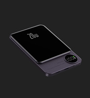 RUNCEIN Mini Powerbank portable mince PD22.5W charge rapide 2 en 1 puissant chargeur de banques d'alimentation sans fil magnétique pour tous les téléphones