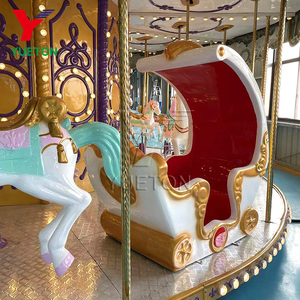 CE chứng nhận công viên giải trí cưỡi ngựa carrousel chủ đề sang trọng thu hút hội chợ 24 chỗ vui vẻ đi vòng băng chuyền để bán - Product Image 2