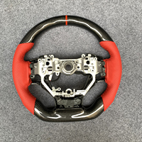 Volant sport en cuir personnalisé avec grip pour le pouce en fibre de carbone pour Lexus 2014+ IS250 IS300 IS350 GSF RCF