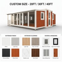 Maison conteneur extensible personnalisée 20 pieds 40 pieds, isolée, étanche, ignifuge, préfabriquée, modulaire, fabricant OEM certifié CE ISO9001