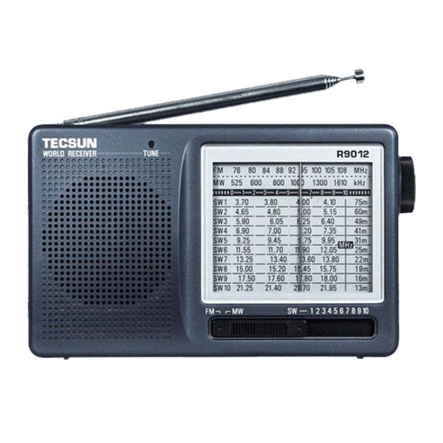 Tecsun R-9012 Portable AM/FM/World Band Radio Classic Analog Tuning Pocket Receiver for Beginners, Camping & Emergency Use