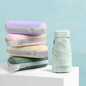 <span class=keywords><strong>Parapluie</strong></span> Usine BSCI ISO9001 Mini 5 Plis <span class=keywords><strong>Parapluie</strong></span> Soleil Portable Femmes Parasol Poche Revêtement Noir <span class=keywords><strong>Parapluie</strong></span> Logo Personnalisé Imprimer - Product Image 2