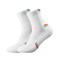 Chaussettes en coton peigné avec logo personnalisé, chaussettes de sport pour hommes et femmes, chaussettes de badminton multicolores, coupe basse, séchage rapide, chaussettes de fitness pour le badminton