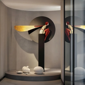 Escultura de Figura Abstracta Personalizada OEM de FRP, Estatua de Personaje de Fibra de Vidrio con Color Sólido Degradado, Escultura <span class=keywords><strong>Art</strong></span>ística para Suelo para Propiedades Inmobiliarias - Product Image 6