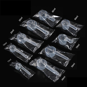 개별 포장 투명 0.5g 1g 2g 3g 5g 10g 15g 흰색 플라스틱 측정 숟가락 - Product Image 1