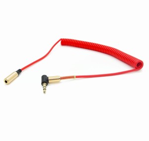 ชายหญิงโลหะฤดูใบไม้ผลิโค้ง<span class=keywords><strong>หัว</strong></span><span class=keywords><strong>3.5</strong></span>มิลลิเมตร <span class=keywords><strong>Aux</strong></span> เสริมฤดูใบไม้ผลิเสียงส่วนต่อขยายสาย - Product Image 5