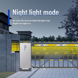 Porte de clôture lourde Barrière de stationnement Clôture Contrôle d'accès de voiture Lumière LED Boom Gate Trafic Grands véhicules Logistique Parcs Passerelle - Product Image 5