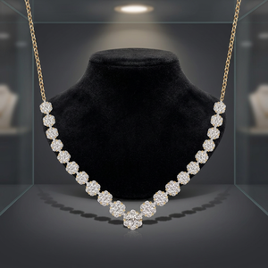 Colgante de Diamante para Mujer en Oro 10K 14K 18K y Plata 925 935, Diamante Cultivado en Laboratorio, Corte Brillante Redondo, Joyería de Lujo para Boda - Product Image 1