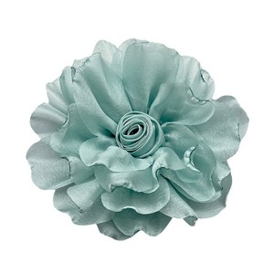 Corsage en tulle et fleur de rose 11 cm fait main pour cheveux, chaussures, sacs et accessoires vestimentaires - Product Image 5