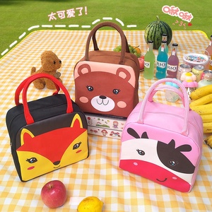 Sanbest — sac boîte à lunch portable, sac en aluminium de grande capacité, avec fermeture éclair, sac de transport à main épais et étanche, nouveau, dessin animé - Product Image 3