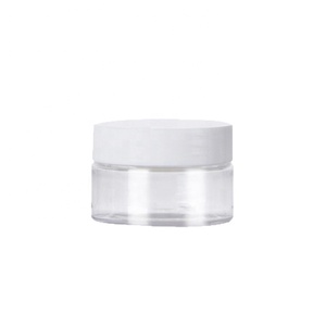 2020 empty plastic jar fancy pet jars 89mm plastic lid cosmetic packaging with printing