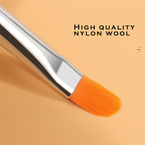 Manicure Brush Set <b>Nail</b> Acrylic Gel <b>Extension</b> Flat Nylon Hair Wood Handle Painting Drawing Pen Tool for <b>Nail</b> Art Decoration - Product Image 3