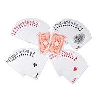 Cartes à jouer en plastique PVC personnalisées sur mesure, cartes à jouer en papier en gros avec votre propre logo