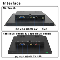 8 pouces 1024*768 moniteur à cadre ouvert 4:3 moniteur à écran tactile capacitif écran LCD industriel avec HD-MI VGA BNC AV USB