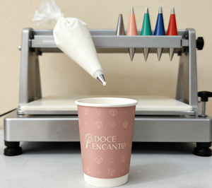 Экологичная одноразовая двухслойная бумажная кружка для кофе розового цвета, 8/9/10 унций, с крышкой, для горячих напитков, молока, чая, зеленая упаковка - Product Image 4