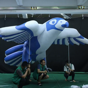 Pigeon gonflable personnalisé, ballon d'<span class=keywords><strong>oiseau</strong></span> bleu et blanc gonflable pour défilé, publicité gonflable, modèle d'<span class=keywords><strong>oiseau</strong></span> animal - Product Image 1