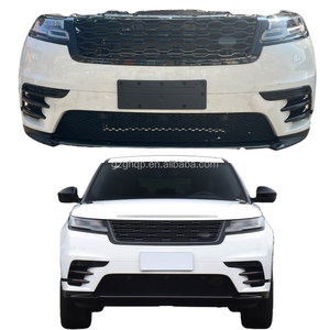 Conjunto de Parachoques Delantero Original Compatible con Land Rover <span class=keywords><strong>Velar</strong></span> <span class=keywords><strong>SE</strong></span>, Kit de Carrocería Blanco, con Ventilador de Refrigeración del Radiador, 2019-2025. - Product Image 1