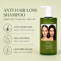 Shampo Langsung dari Pabrik, Minim Kerusakan, dengan Formula Pengontrol Minyak, Menghaluskan dan Memperkuat untuk Rambut Keriting dan Rusak