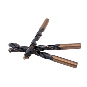 ดอกสว่านเหล็กความเร็วสูง แบบก้านตรง สีดำ-เหลือง สำหรับสว่านไฟฟ้า งานตีเหล็ก งานเจาะสแตนเลส - Product Image 2