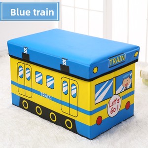 Organizador de Ropa Plegable Rectangular Multifuncional de Tela para Ropa de Bebé, Juguetes, Taburete para Cambiar Zapatos, Diseño de Dibujos Animados - Product Image 5