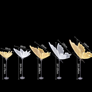 Luminaire suspendu LED à hauteur réglable, décoration romantique de mariage en forme de papillon avec alimentation électrique AC - Product Image 3