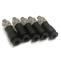 Conector Circular Automotriz Impermeable IP67 M8, 3P 5P 6P 8 Pines, Hembra y Macho, Contacto de Cobre, Corriente Nominal de 10A para Aplicaciones en PCB
