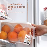 Boîte de rangement hermétique pour réfrigérateur, avec poignée, pour la fraîcheur des aliments, 4L 5L, grande capacité, pour fruits et légumes, design simple