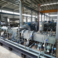 Compresseur à piston silencieux, refroidi à l'eau, alimenté en courant alternatif, sans huile, à azote/air, pour usage chimique, sur châssis, en vente