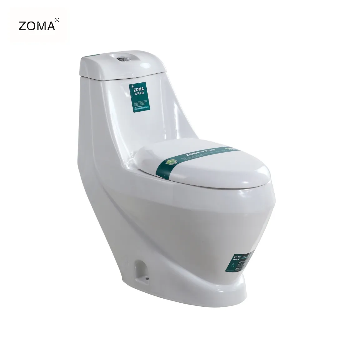 Chaozhou Factory Floor Style Toilet Low Price Wash-down Flushing 1 Piece Ceramic Toilet For Bathroom