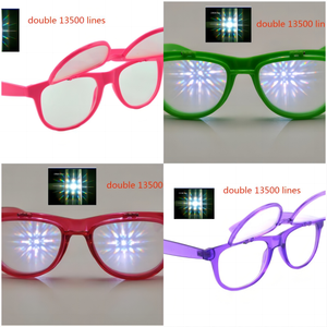 Liquidación de Existencias, Precio Muy Económico, <span class=keywords><strong>Gafas</strong></span> de Difracción de Plástico, 13500 Líneas, Corazón, Espiral, Serie Navideña, <span class=keywords><strong>Gafas</strong></span> Holográficas - Product Image 3