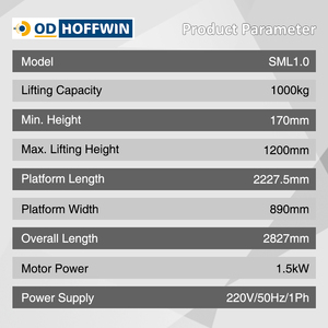 OD-HOFFWIN sml1.0 <span class=keywords><strong>1000kg</strong></span> xe máy nâng lên thủy lực nâng bảng xe đạp nâng xe máy sửa chữa thang máy đứng để bán - Product Image 6
