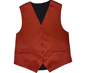 Chaleco de Traje Formal Negro para Hombre, Talla Grande, Cuello en V, Cierre de un Botón, Tejido Transpirable y Ecológico, Servicio OEM, Primavera/Otoño - Product Image 1