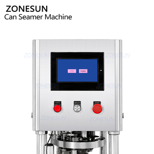 เครื่องปิดฝากระป๋องโลหะทรงสี่เหลี่ยมและวงรีอัตโนมัติ ZONESUN ZS-AFK350 พร้อมระบบเซอร์โวสำหรับบรรจุภัณฑ์อาหาร - Product Image 2