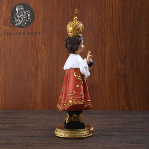 11 pouces Catholique Infant Jésus de <span class=keywords><strong>Prague</strong></span> Statue Résine Jésus Sculpture Décoration Infantile Jésus de <span class=keywords><strong>Prague</strong></span> Figurine Cadeau Religieux - Product Image 5