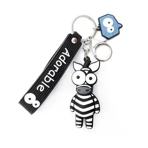toys for claw machine Colorful Design for PVC Keychain 3D Soft Custom Shaped Keyring Promotional Gifts for Decoration
