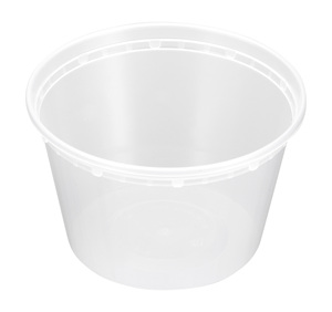 Disposable Round Food <b>Containers</b> with Lids 16oz BPA Free Leakproof <b>Microwave</b> Safe <b>Soup</b> <b>Container</b> - Product Image 3