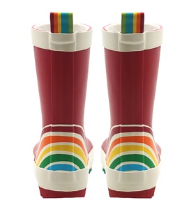 YL280 Customized Outdoor Red Mid Calf Unisex Children's <strong>Waterproof</strong> Rubber Rain <strong>Boots</strong> for Kids