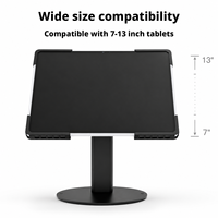Support d'affichage pour tablette, support de tablette de bureau durable et rotatif pour l'apprentissage à domicile, le comptoir de caisse et le travail sur ordinateur