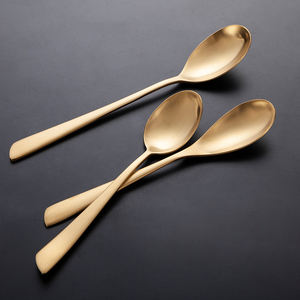 الجملة جييانغ Lazada الحرير متجمد 18/10 تايلاند الملكي الفولاذ المقاوم للصدأ أطباق ملهى ليلي مطعم ماتي طقم سكاكين ذهبية - Product Image 5