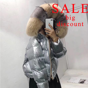 Fashion Winter Bubble Coat Woman <strong>Duck</strong> <strong>Down</strong> <strong>Jacket</strong> for Women Fox Fur Hooded Puffer <strong>Jacket</strong> - Product Image 3