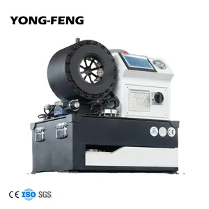 YONG-FENG Y120D 10 sets dies mold wire braided hydraulic hose crimping machine with skiving