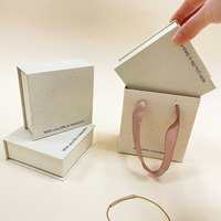Cajas de Regalo de Cartón Rígido Reciclable para Joyería, para Pulseras, Pendientes, Anillos, Colgantes y Collares, con Logotipo