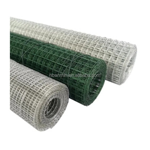 Vente chaude 1x1 2x2 rouleau de treillis métallique soudé vert PVC enduit clôture maille animaux Cages utiliser pour l'élevage de volailles de ferme - Product Image 5