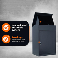Cajas de seguridad personalizadas, buzón de correos de metal para exteriores, buzón de correo Extra grande, buzón de entrega en el porche, caja de entrega de cartas