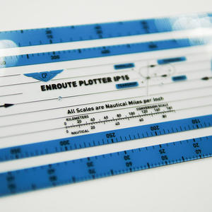 ไม้บรรทัดนำทางในห้องนักบินแบบกันน้ำตามมาตรฐาน ICAO ทำจากพลาสติก ใช้สำหรับวางแผนการบิน มีเครื่องหมายเรืองแสงในที่มืด สำหรับการบินกลางคืน ยี่ห้อ <span class=keywords><strong>Shihai</strong></span> - Product Image 6