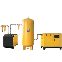 Compresor de Aire Portátil Sin Aceite YUEQUN, Bomba de Tornillo Refrigerada por Aire, 22kW 16bar PLC 220V/380V/415V, Motor con Garantía de 3 Años, Rodamiento para Minería