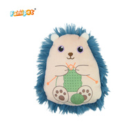 Jouet en peluche doux et froissé pour chien, design hérisson mignon, personnalisé par le fabricant Famipet, avec sonnette intégrée